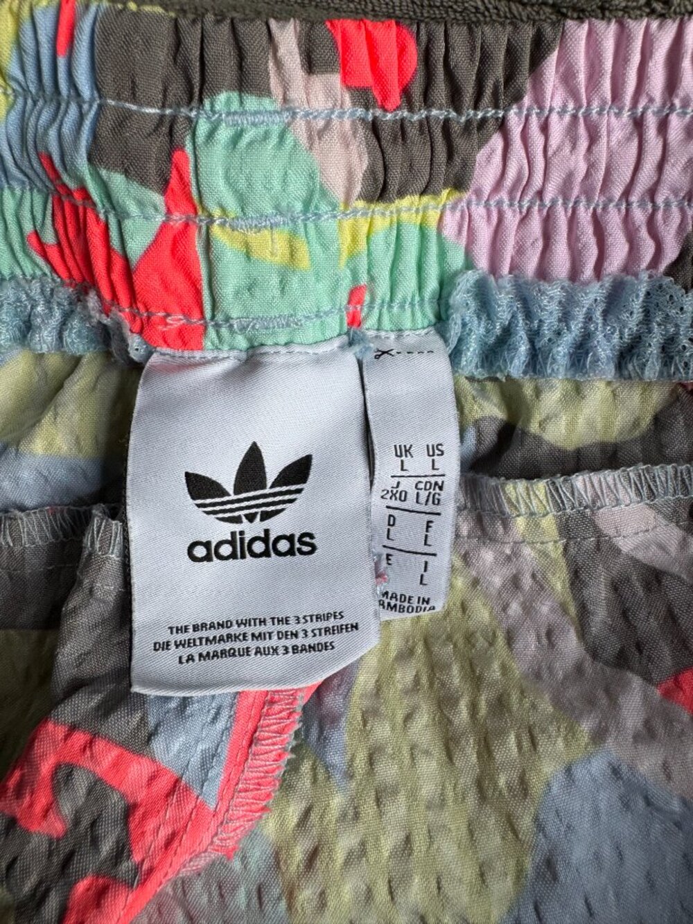 Adidas Originals RYV Anorak Camo Set Seersucker Windbreaker + Shorts Gorpcore - Picture 7 of 8
